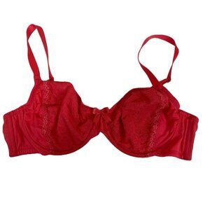 Soft Sensations Coral Floral Lace Underwire Bra Size 38C